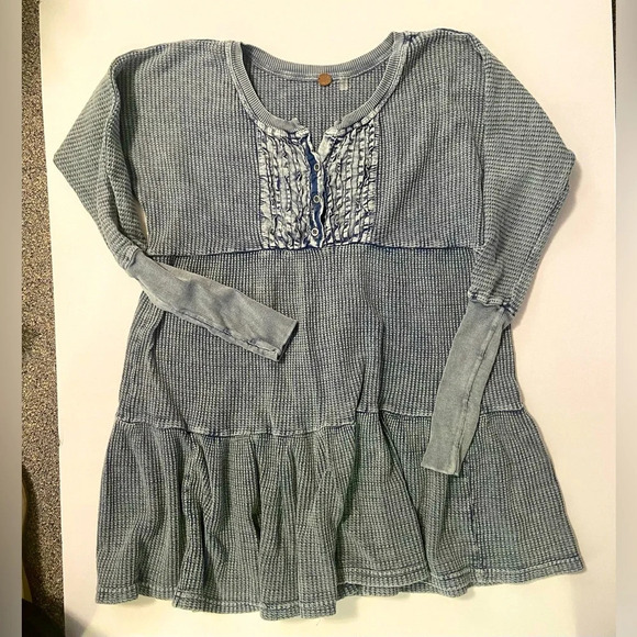 FP1 Free People Waffle Knit Mini Dress S - Picture 8 of 8